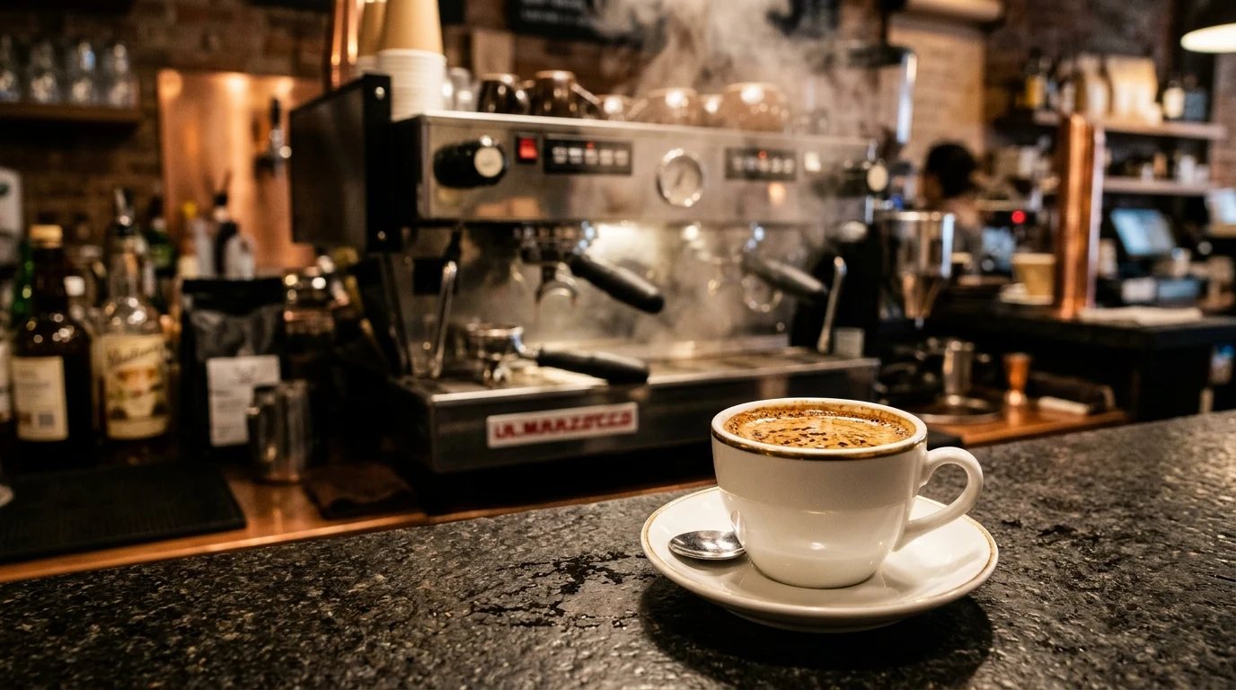 Prave italske espresso priprava v kavarne